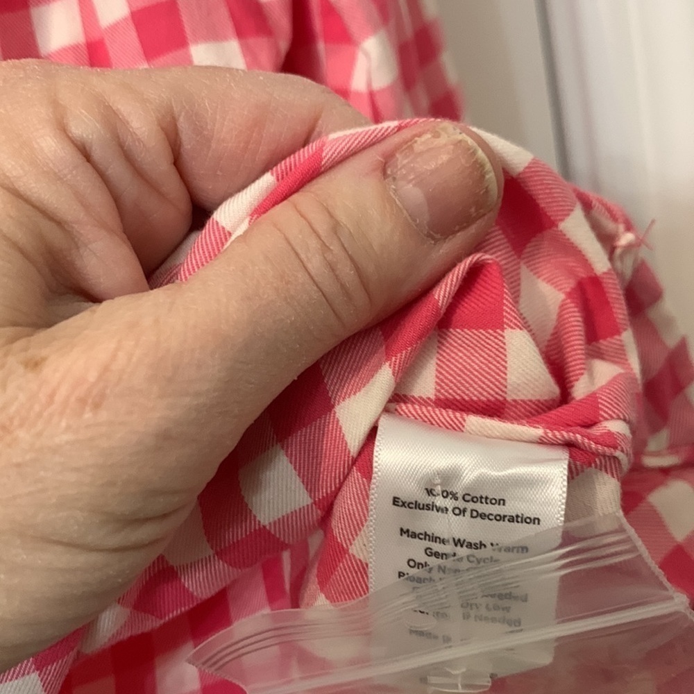 Talbots MP long sleeve pink check - Picture 5 of 6